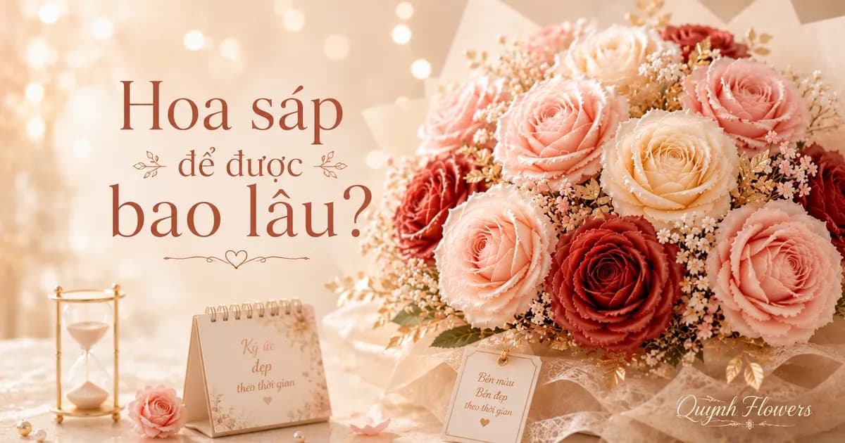 Bó hoa sáp giữ màu đẹp sau thời gian dài