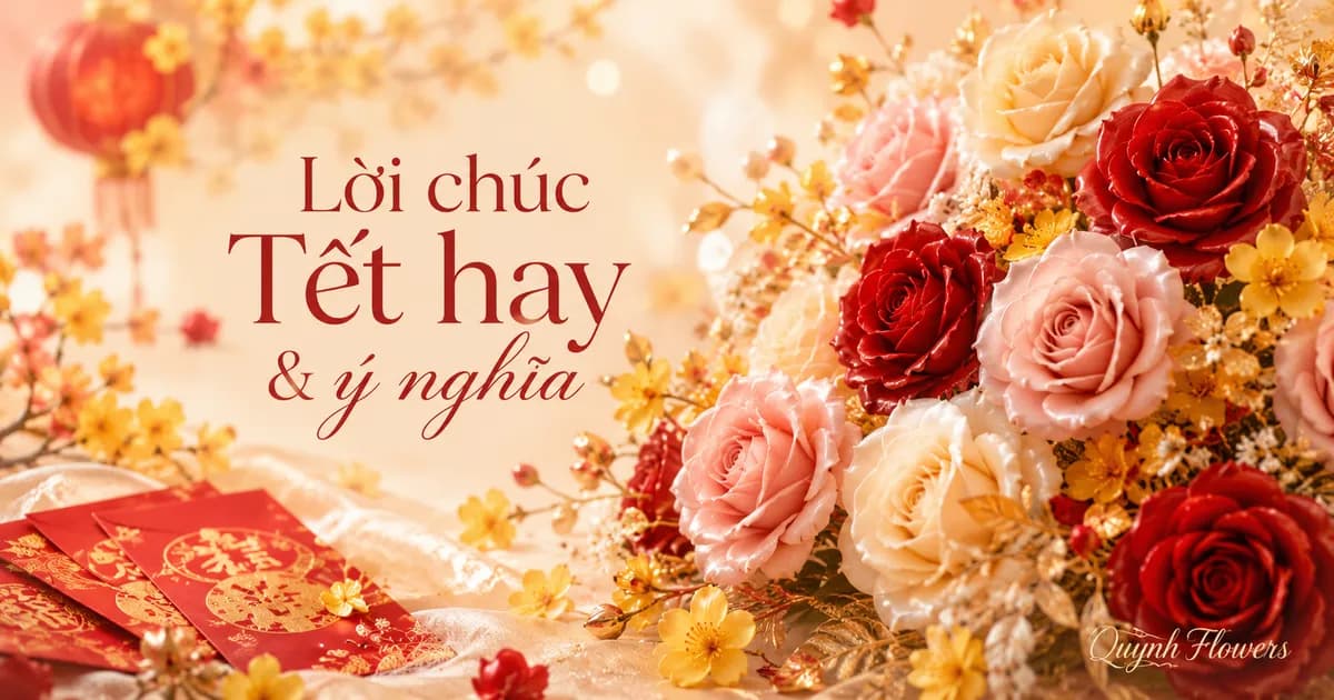 Hoa sáp tông đỏ vàng trang trí ngày Tết