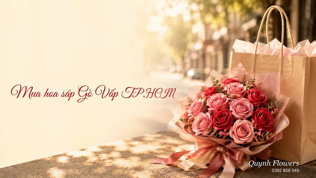 Bó hoa sáp đẹp của Quynh Flowers tại Gò Vấp