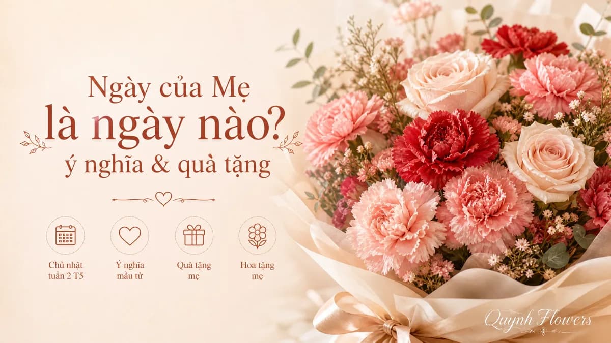 Bó hoa sáp cẩm chướng hồng tặng Ngày của Mẹ