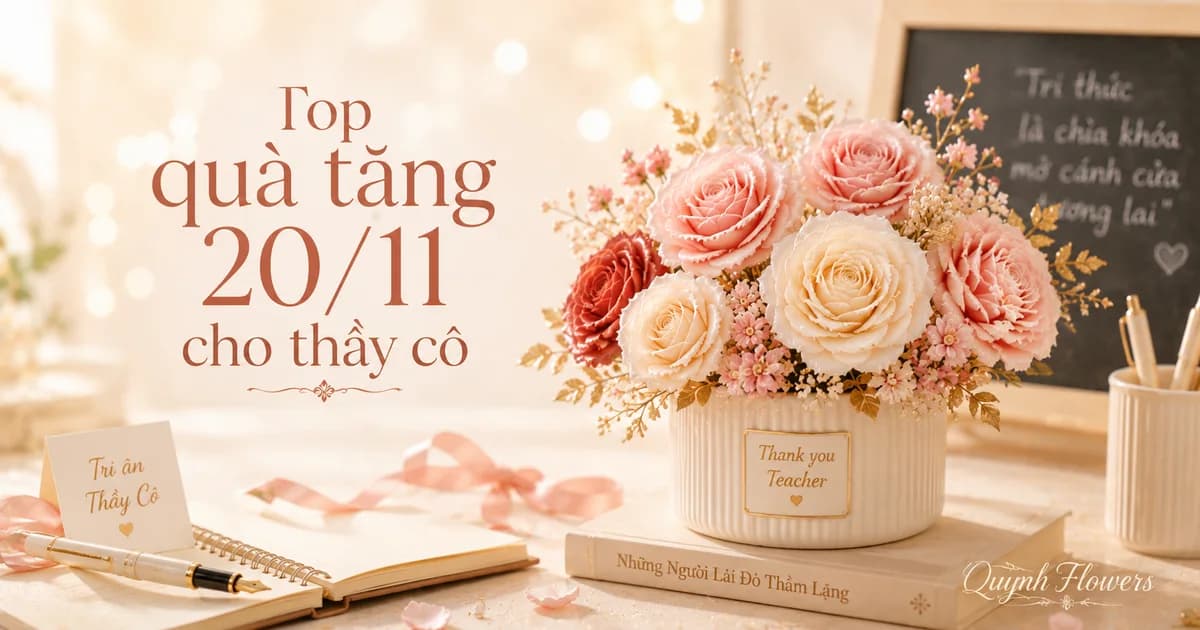 Hoa sáp trang nhã mừng ngày Nhà giáo 20/11